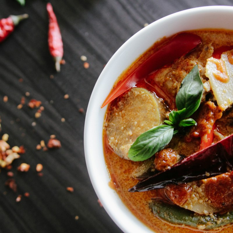 Spicy pepper soup bowl