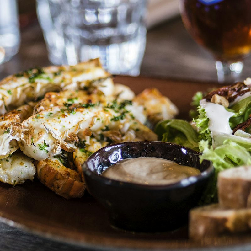 Grilled seafood platter